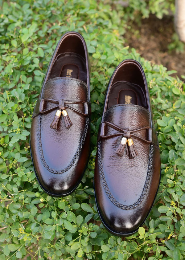 Brown Mild Tussle Leather Loafer