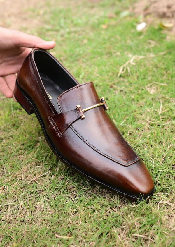 Grace Brown 2-ToneLeather Loafer