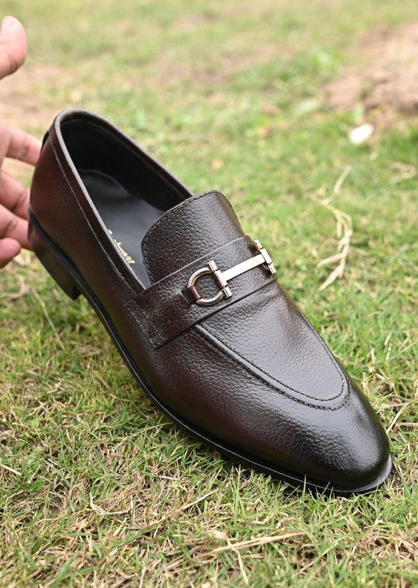 B165 Brown Mild Leather Loafer