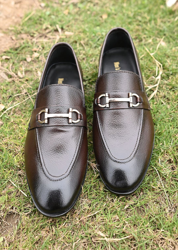 B165 Brown Mild Leather Loafer